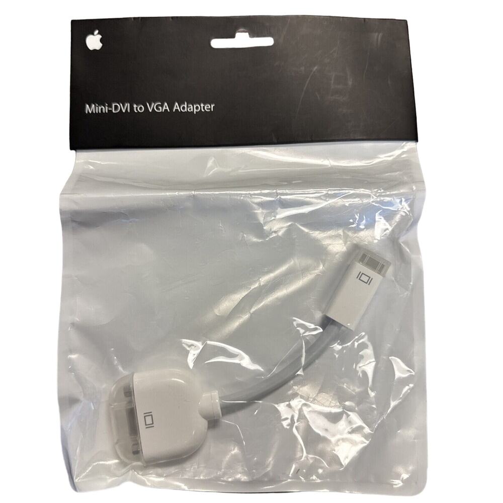 Apple OEM Video Adapter (Mini-DVI) to VGA - White (M9320G/A) SEALED